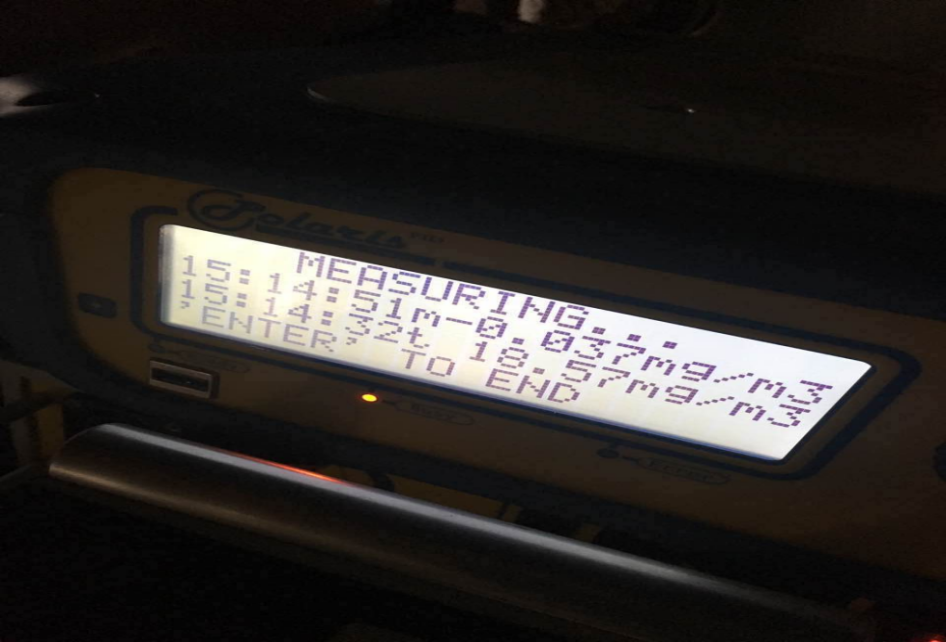 便攜式非甲烷總烴測試儀與在線儀器進行現場比對