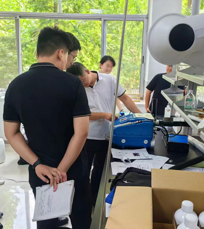 濟寧市生態環境局兗州分局及泗水縣分局PF-300交付驗收